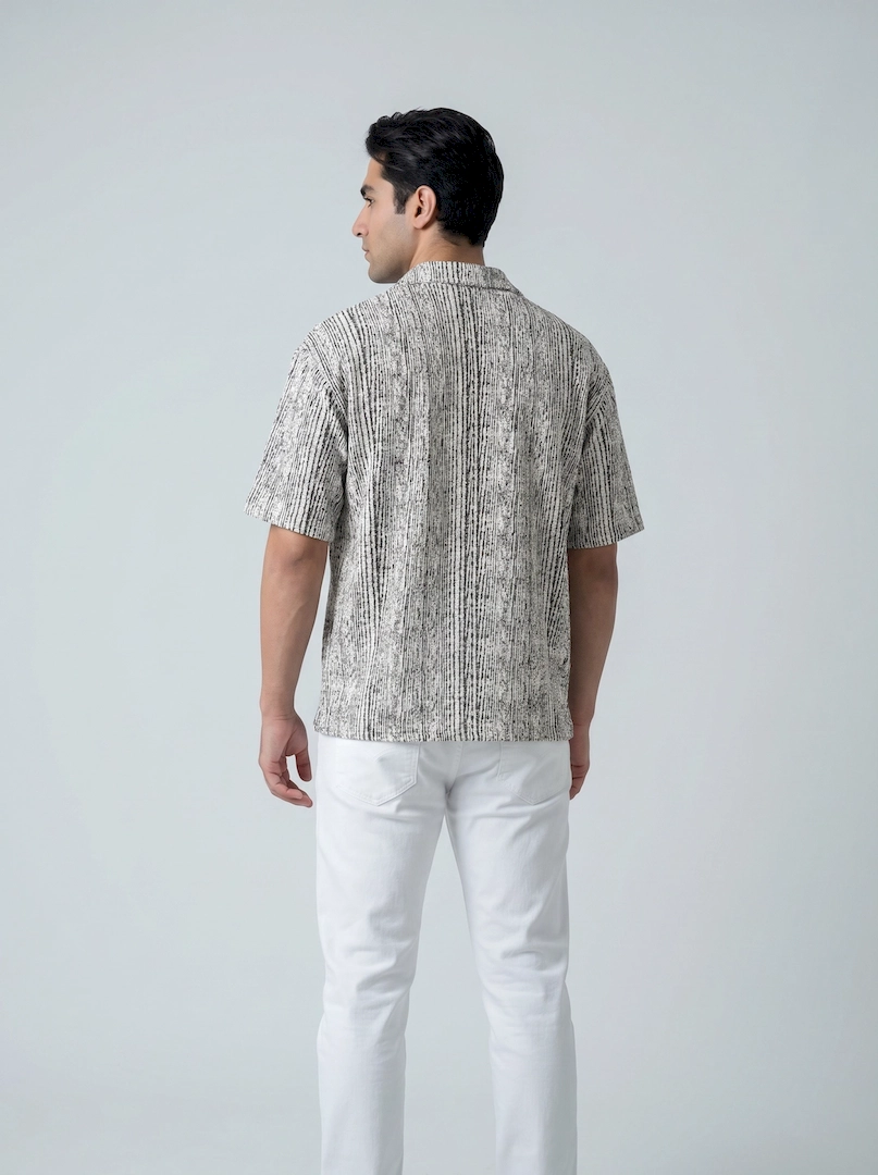 پیراهن راه راه مردانه 10076